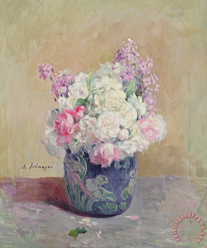 Vase Of Flowers painting - Henri Lebasque Vase Of Flowers Art Print