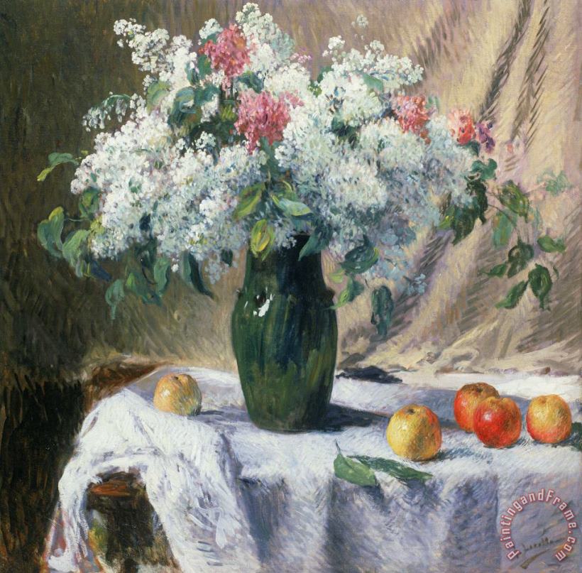 Vase Of Flowers painting - Henri Lerolle Vase Of Flowers Art Print