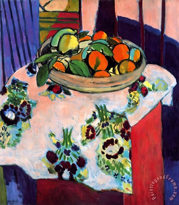 Henri Matisse Basket with Oranges 1913 Art Print