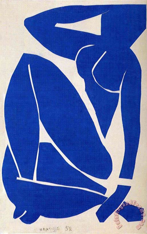 Blue Nude painting - Henri Matisse Blue Nude Art Print