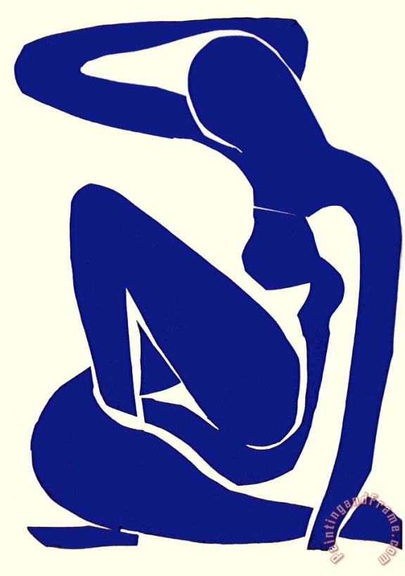 Blue Nude III 1952 painting - Henri Matisse Blue Nude III 1952 Art Print