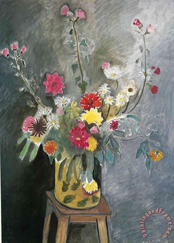 Bouquet of Mixed Flowers 1917 painting - Henri Matisse Bouquet of Mixed Flowers 1917 Art Print