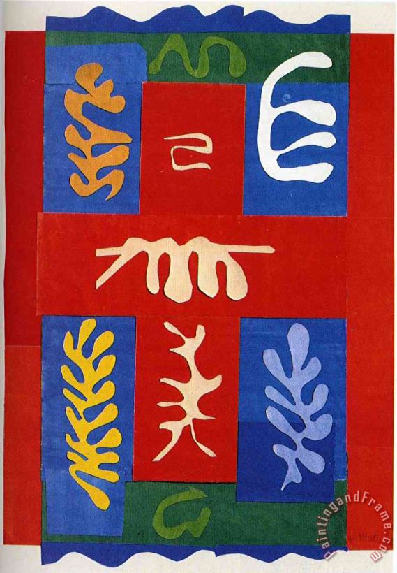 Henri Matisse Cut Outs 4 Art Painting