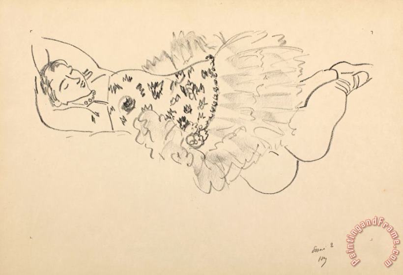 Henri Matisse Danseuse Endormie, 1926 1927 Art Print