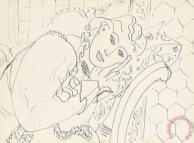 Femme Se Reposant painting - Henri Matisse Femme Se Reposant Art Print