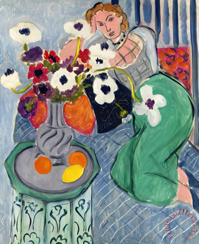 Henri Matisse L'odalisque, Harmonie Bleue, 1937 Art Painting