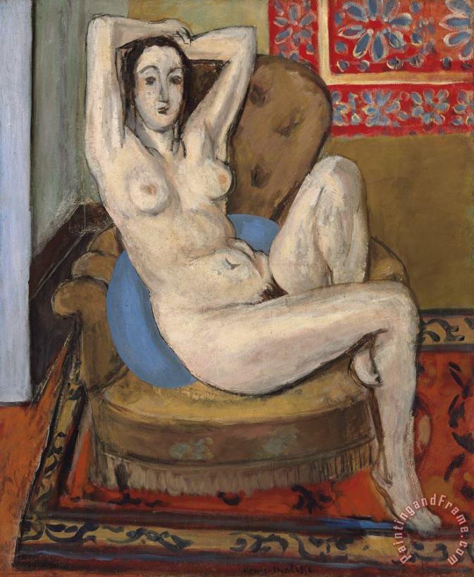 Henri Matisse Nu Au Coussin Bleu, 1924 Art Print