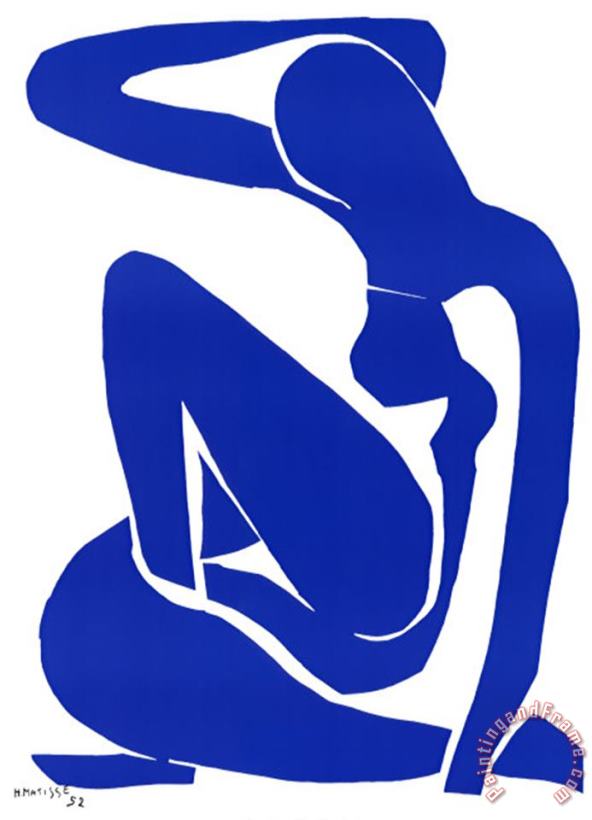 Henri Matisse Nu Bleu I C 1952 Art Print