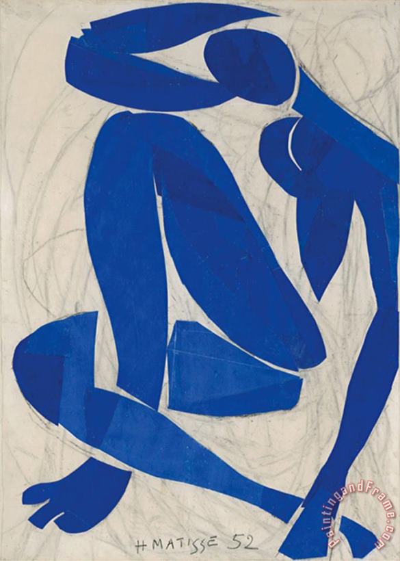 Nu Bleu Iv painting - Henri Matisse Nu Bleu Iv Art Print