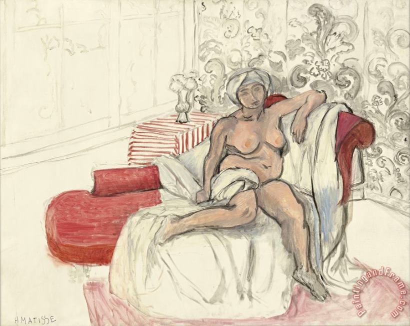 Henri Matisse Nu Sur La Chaise Longue Art Painting