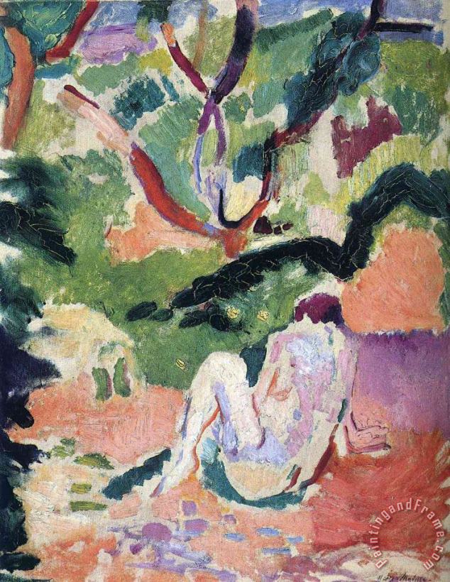Nude in a Wood 1906 painting - Henri Matisse Nude in a Wood 1906 Art Print