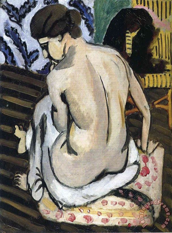 Nude S Back 1918 painting - Henri Matisse Nude S Back 1918 Art Print