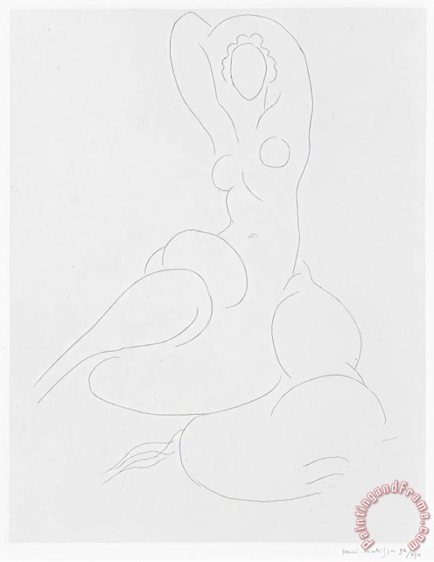Odalisque (nu Pour Cleveland), 1932 painting - Henri Matisse Odalisque (nu Pour Cleveland), 1932 Art Print