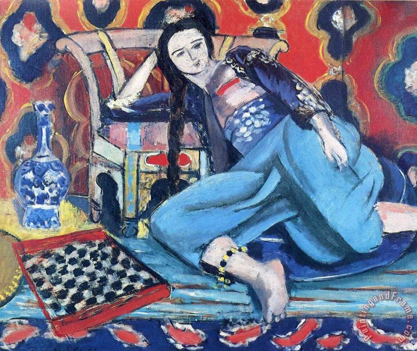 Odalisque with a Turkish Chair 1928 painting - Henri Matisse Odalisque with a Turkish Chair 1928 Art Print