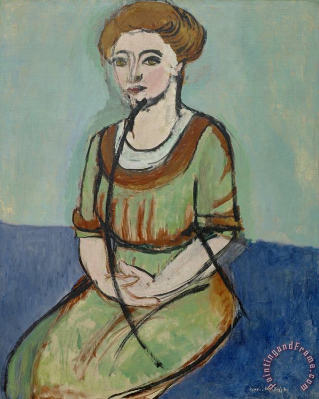 Olga Merson painting - Henri Matisse Olga Merson Art Print