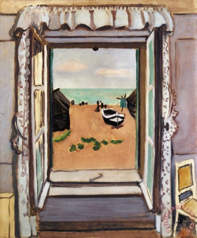 Open Window Etretat 1920 painting - Henri Matisse Open Window Etretat 1920 Art Print