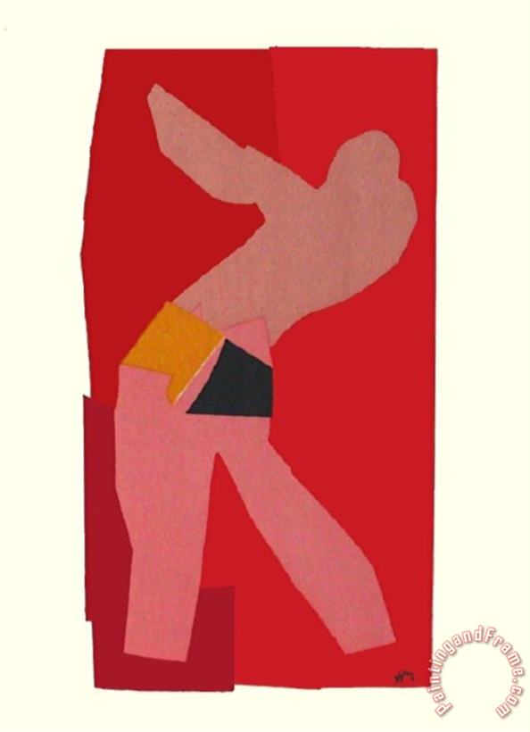 Henri Matisse Papiers Decoupes Le Golfeur Art Painting