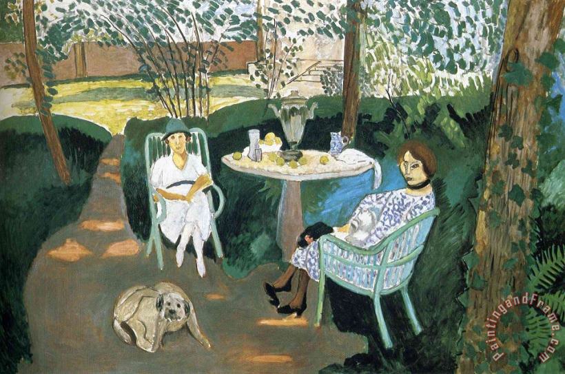 Henri Matisse Tea in The Garden 1919 Art Painting