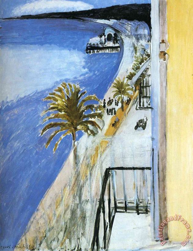 The Bay of Nice 1918 painting - Henri Matisse The Bay of Nice 1918 Art Print