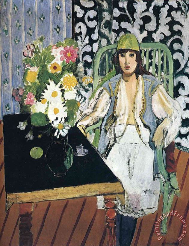 The Black Table 1919 painting - Henri Matisse The Black Table 1919 Art Print
