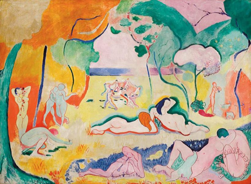 The Joy of Life 1906 painting - Henri Matisse The Joy of Life 1906 Art Print