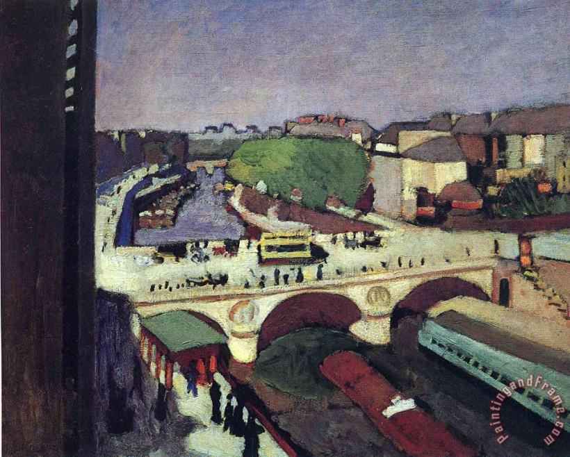 The Pont Saint Michel 1900 painting - Henri Matisse The Pont Saint Michel 1900 Art Print