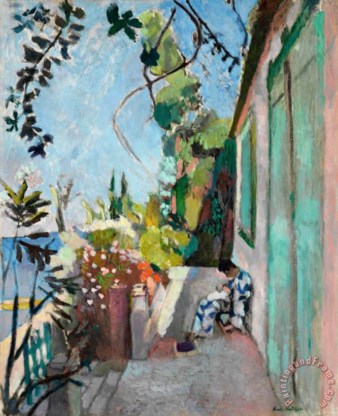 The Terrace St Tropez 1904 painting - Henri Matisse The Terrace St Tropez 1904 Art Print