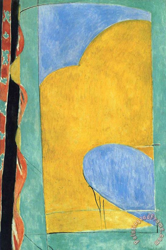 Henri Matisse The Yellow Curtain Art Painting