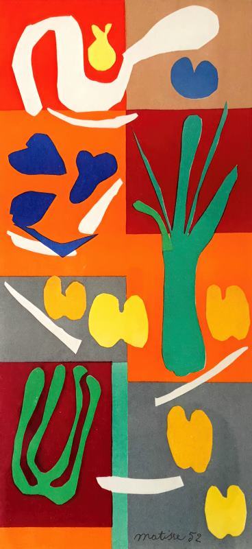 Vegetables 1952 painting - Henri Matisse Vegetables 1952 Art Print