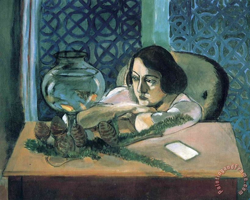 Henri Matisse Woman Before a Fish Bowl 1922 Art Print