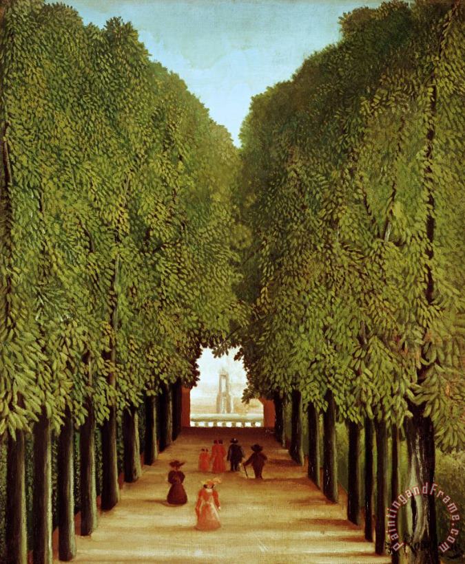 Alleyway in the Park painting - Henri Rousseau Alleyway in the Park Art Print