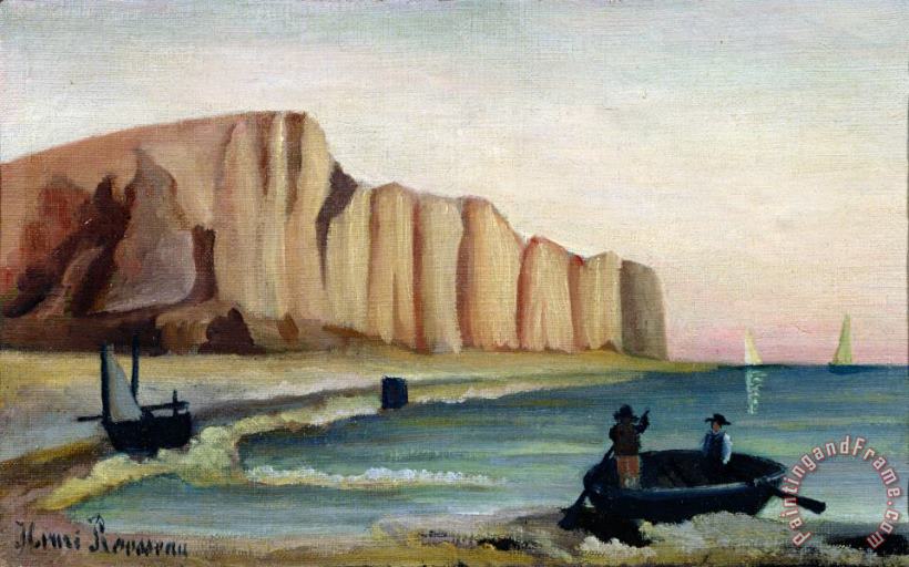 Henri Rousseau Cliffs Art Painting