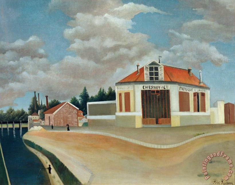 Henri Rousseau The Chair Factory At Alfortville Art Painting