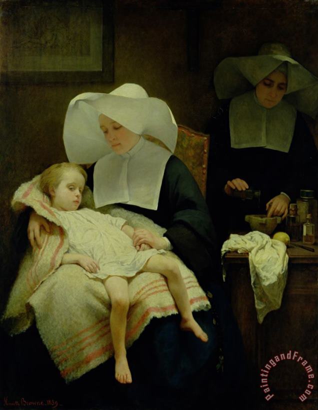 The Sisters of Mercy painting - Henriette Browne The Sisters of Mercy Art Print