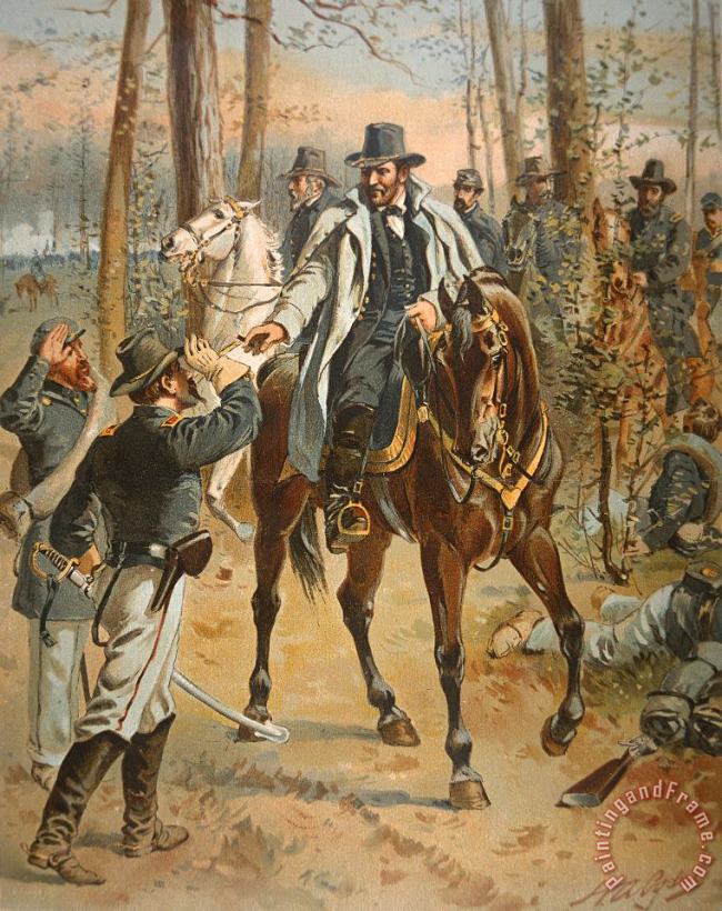 Henry Alexander Ogden General Grant in the Wilderness Campaign 5th May 1864 Art Painting