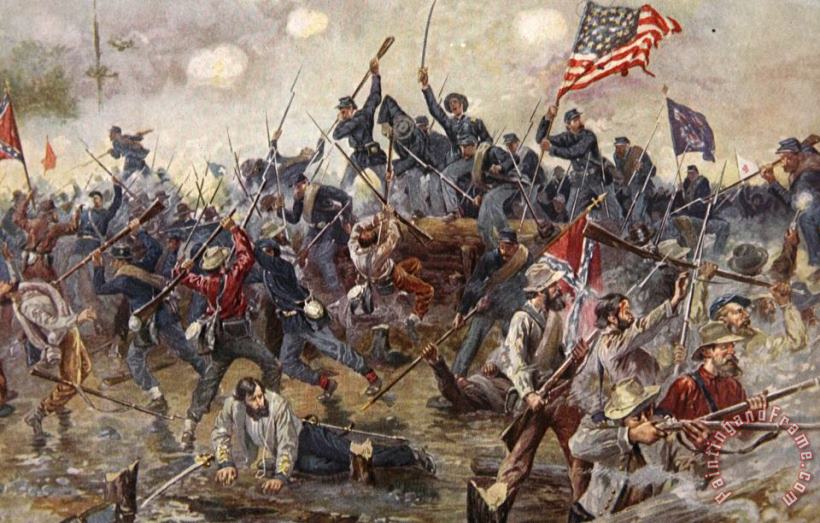 Henry Alexander Ogden The Battle of Spotsylvania Art Painting