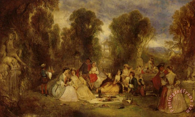 Henry Andrews The Garden Party Art Painting