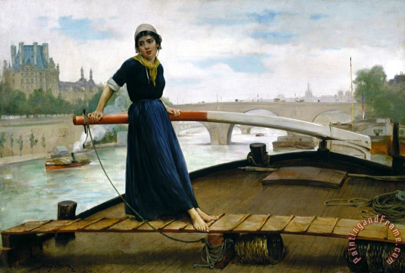 Lady in a Boat painting - Henry Bacon Lady in a Boat Art Print