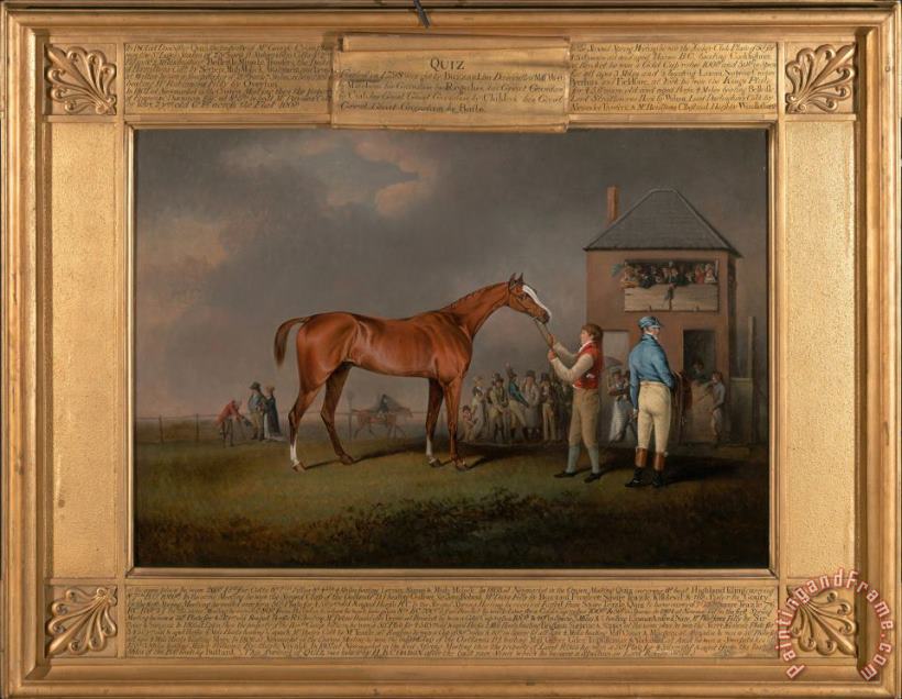 Henry Bernard Chalon Quiz, After His Last Race at Newmarket Art Painting