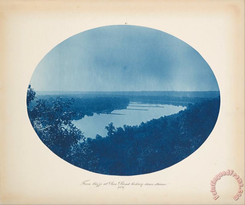 Henry Bosse From Bluffs at Pine Bend Looking Downstream Art Print