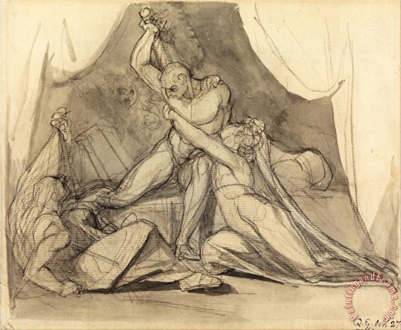 Percival Frees Belisane From The Spell of Urma painting - Henry Fuseli Percival Frees Belisane From The Spell of Urma Art Print