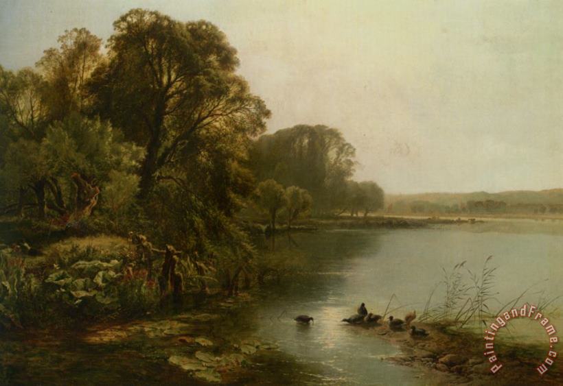 Early Mornings on The Thames painting - Henry John Boddington Early Mornings on The Thames Art Print