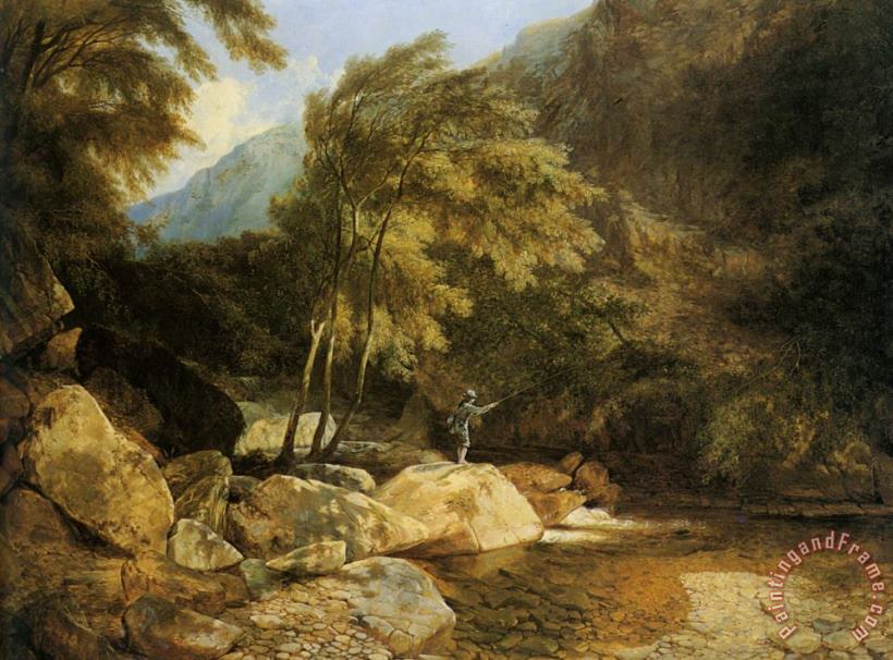 Henry John Boddington The Angler Art Painting