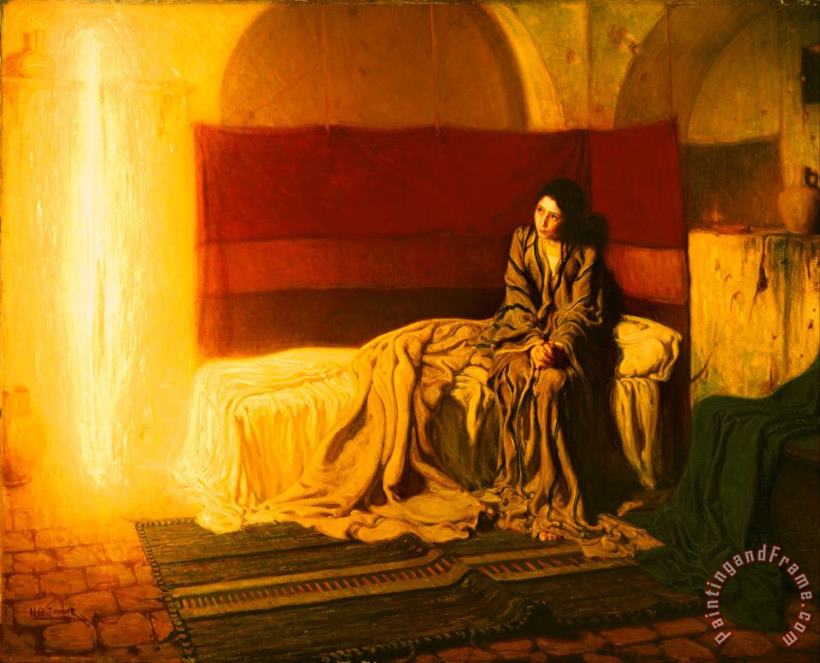 The Annunciation painting - Henry Ossawa Tanner The Annunciation Art Print