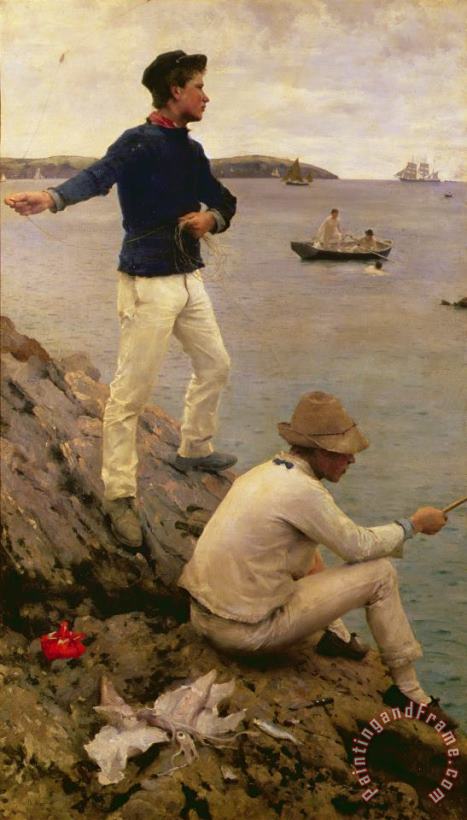Henry Scott Tuke Fisher Boys Falmouth Art Painting
