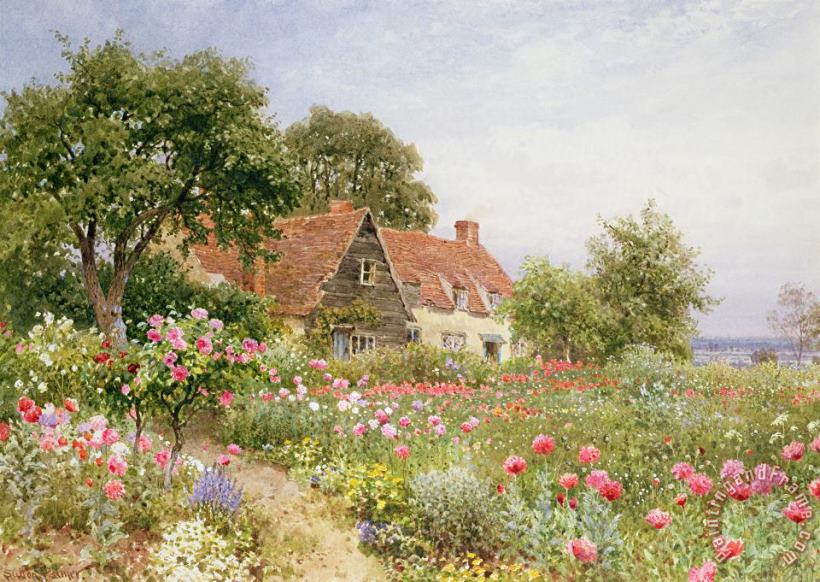 Henry Sutton Palmer A Cottage Garden Art Print