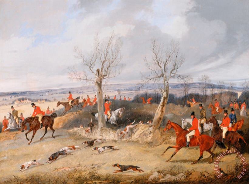 Henry Thomas Alken Hunting Scene in Full Cry Art Painting