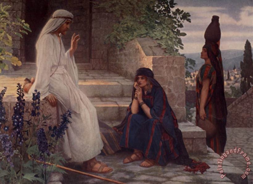 Home of Bethany painting - Herbert Gustave Schmalz Home of Bethany Art Print