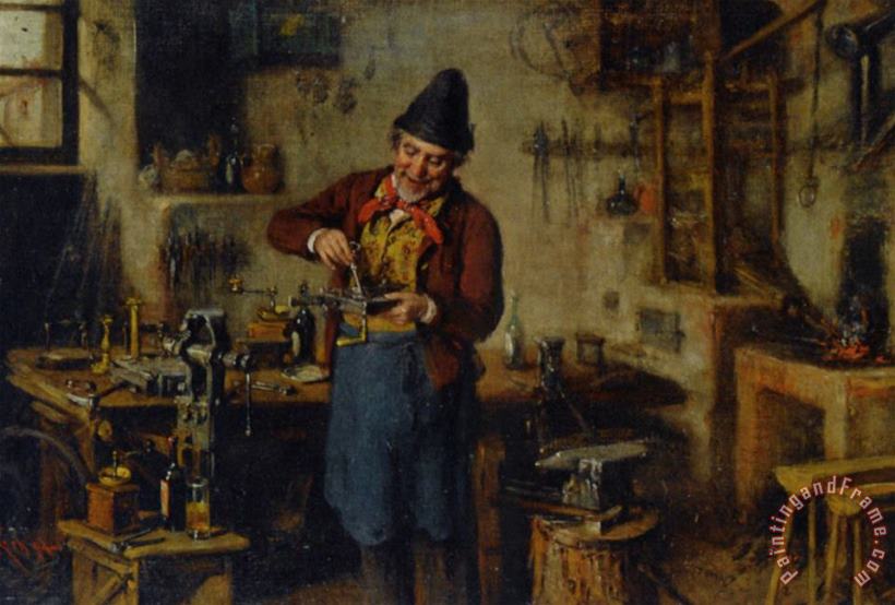 Hermann Kern The Lock Maker Art Painting