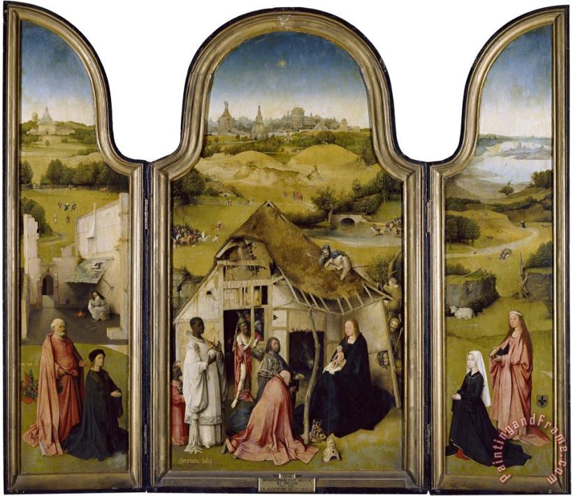 Adoration of The Magi painting - Hieronymus Bosch Adoration of The Magi Art Print